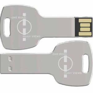 Route1Views 16GB USB Flash Drive USB 2.0 Metal Thumb Drive with Key Shape Design